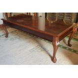 A Modern Mahogany Coffee Table.