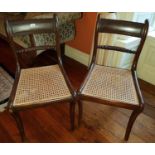A pair of Regency Mahogany Chairs.