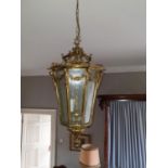 A really good Brass Lantern with bevelled glass.