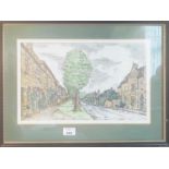 Two 20th Century Hand Coloured Etchings after GJL Ken. Signed and dated '68 & '74.