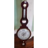 A very large Regency Mahogany Banjo Barometer by D Fagioli & Sons.