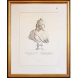 A lovely set of six Italian Engravings of Roman Busts. 40 x 50cm.