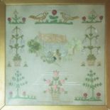 A 19th Century Needlepoint Picture.