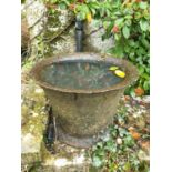 Two 19th Century cast iron Pots along with a Skillet Pot.