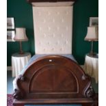 A really good Victorian Mahogany Half Tester Bed 136cm. wide.