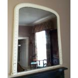 A Victorian Timber Gilt Arch top Mirror. 133H x 108W cm.