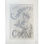 A 19th Century Advertising Sign 'Ask for Cadburys'.