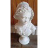 A Parian style Bust of a Female.