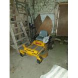 A ride on 'Hustler' Petrol Lawnmower. Approx. 2 years old. **Withdrawn**