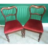 A set of three Victorian Mahogany Chairs.