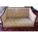 An Edwardian Mahogany two seater Couch.