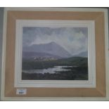 James B Hand.'Achill Bogland'. An Oil on Board. Signed LR and verso.