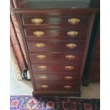 A good 19th Century Mahogany Tallboy with seven graduated drawers.