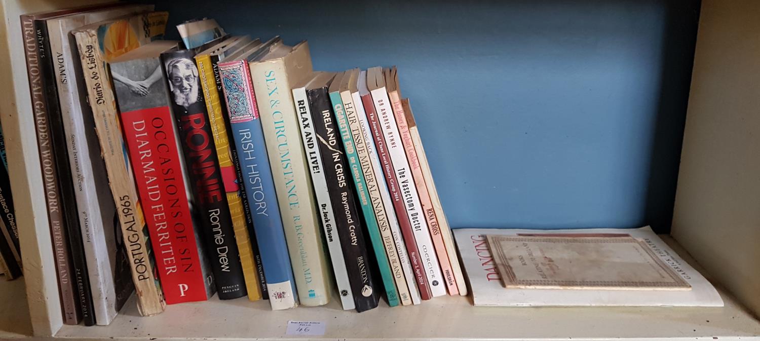 'Ronnie', the story of Ronnie Drew along with other Books in two shelves. - Image 2 of 2