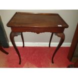 A 19th Century Mahogany Irish Silver Table.