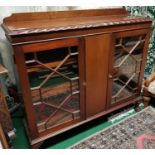 A 1920's Mahogany glazed Cabinet.