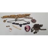 A really good quantity of Costume Jewellery along with a purse holder.