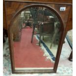 A 19th Century Mahogany Mirror. 43 x 62cm.
