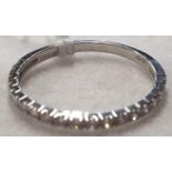 A 9ct gold and diamond half eternity Ring