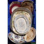 A good quantity of 19th Century Plates to include Chargers.