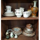 A Royal Doulton Salt Glaze Vase and Jug along with a small group of other items and a quantity of