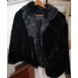 A Black Fur Coat.