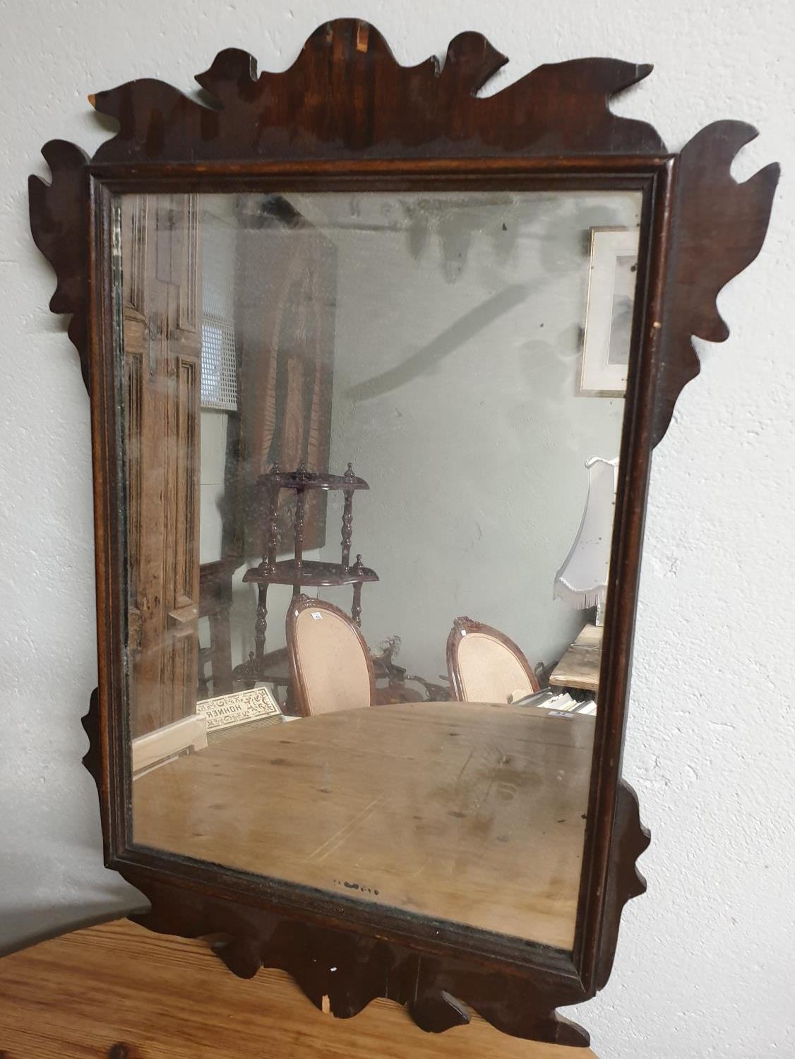 A 19th Century Mahogany Mirror along with a late 19th Century Mahogany Mirror (with faults). - Image 2 of 2