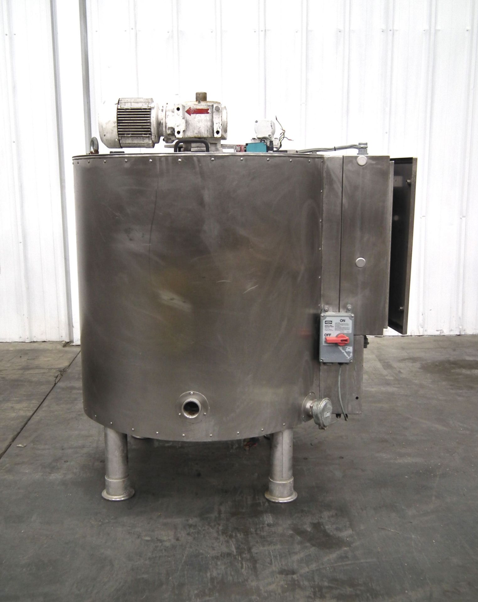 Stainless Steel Jacketed Mix Tank 160 Gallons E8465 - Image 3 of 10