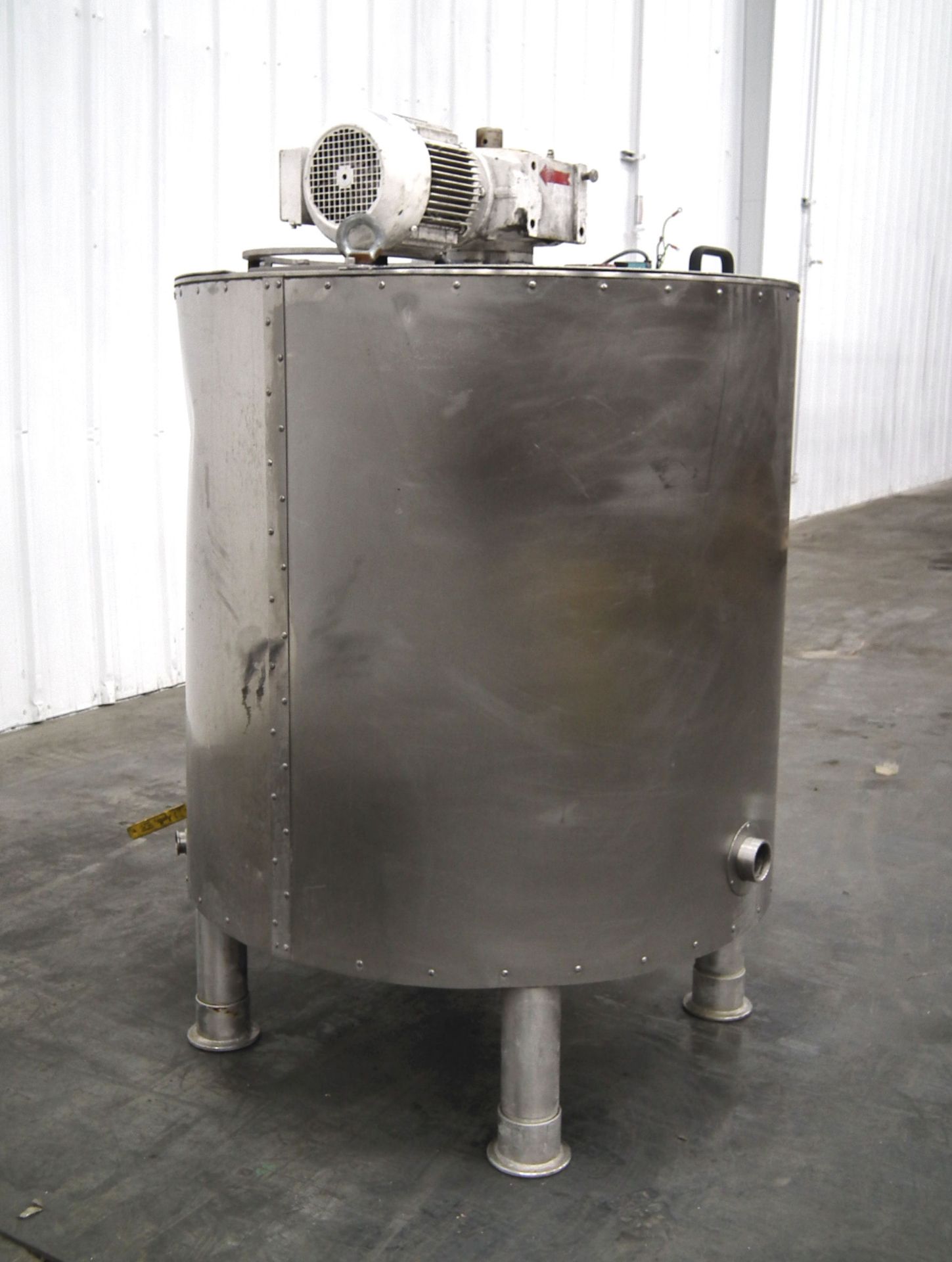 Stainless Steel Jacketed Mix Tank 160 Gallons E8465 - Image 4 of 10