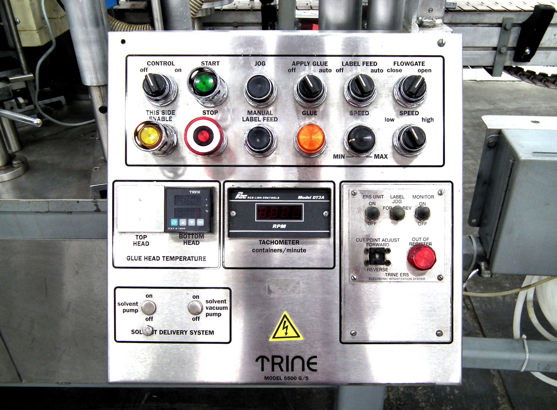 Trine 5500 G-S High-Speed Inline Bottle Labeler E9790 - Image 8 of 31