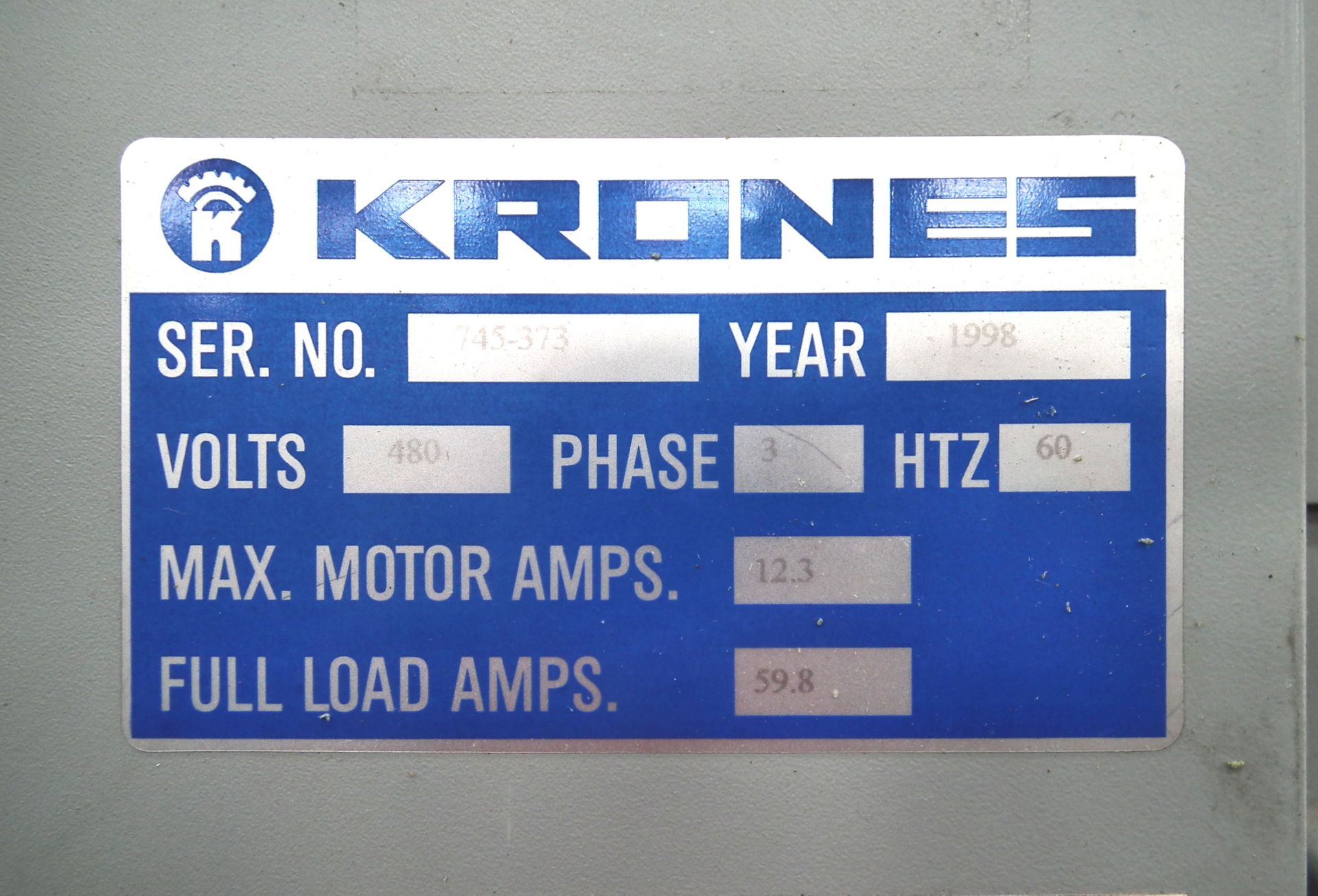Krones 745 Contiroll Labeler w Four Labeling Heads A2033 - Image 34 of 34