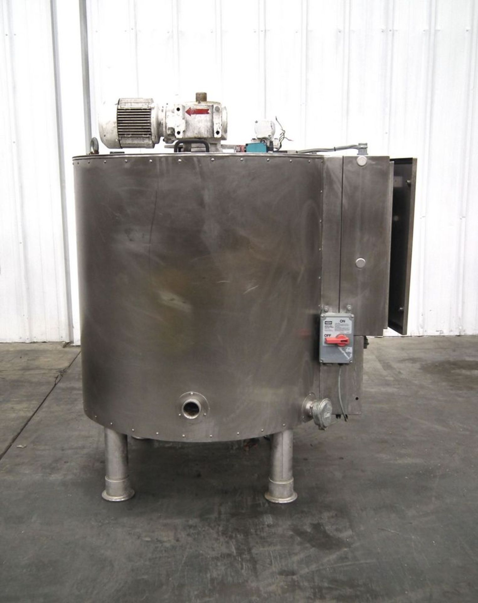 Stainless Steel Jacketed Mix Tank 160 Gallons E8465