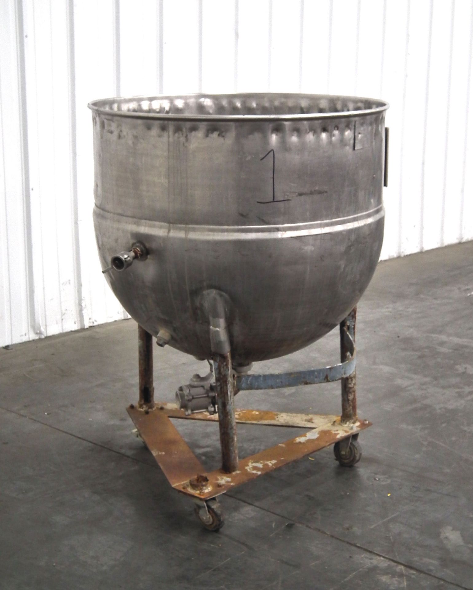 Groen N 100 Half Jacketed Kettle 110 Gallons A2252 - Image 3 of 9