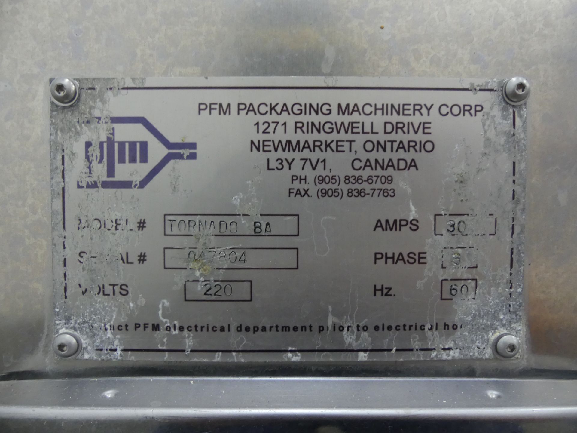 PFM Tornado BA LD Horizontal Flow Wrapper D3523 - Image 17 of 17