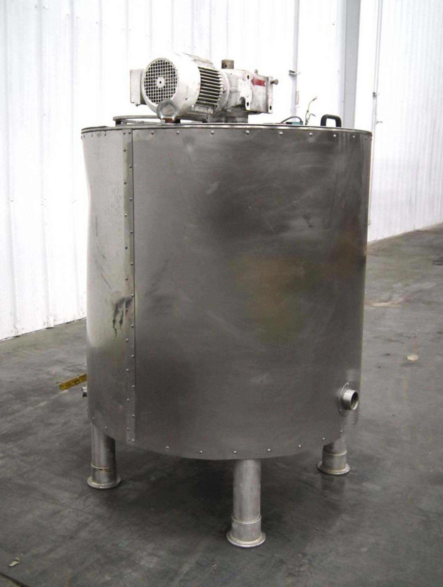 Stainless Steel Jacketed Mix Tank 160 Gallons E8465 - Image 2 of 10