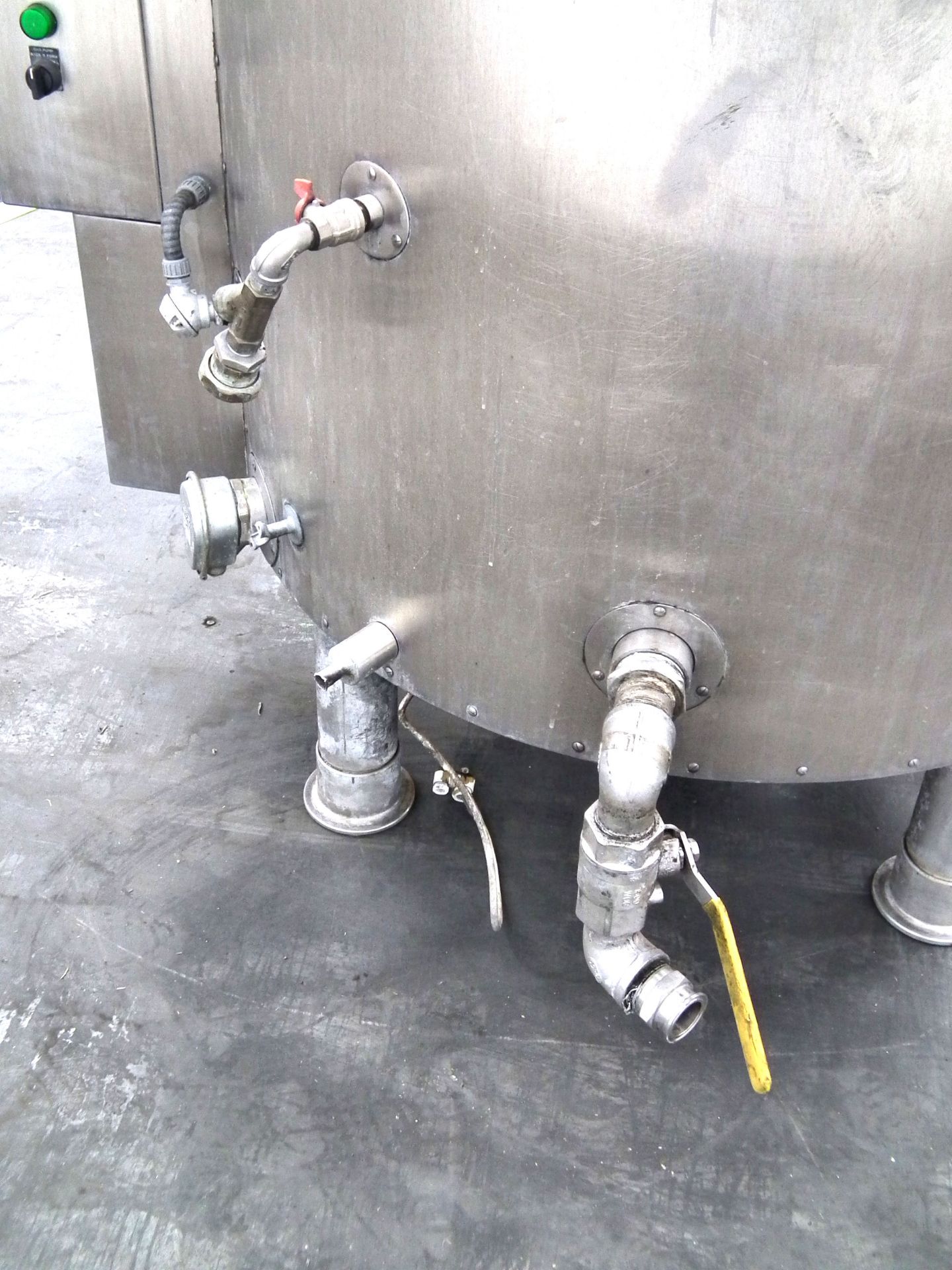 Stainless Steel Jacketed Mix Tank 160 Gallons E8465 - Image 5 of 10