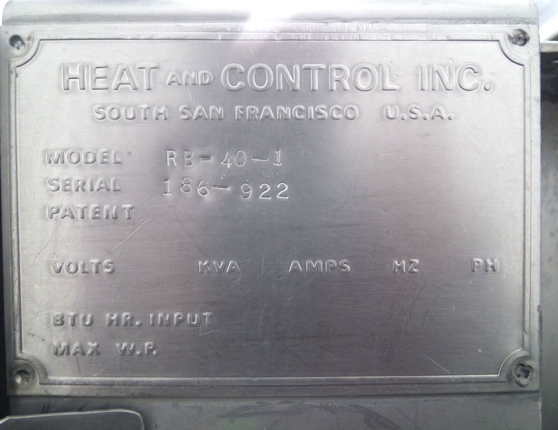 Heat and Control RB-40-1 Rotary Brander B2305 - Image 13 of 13