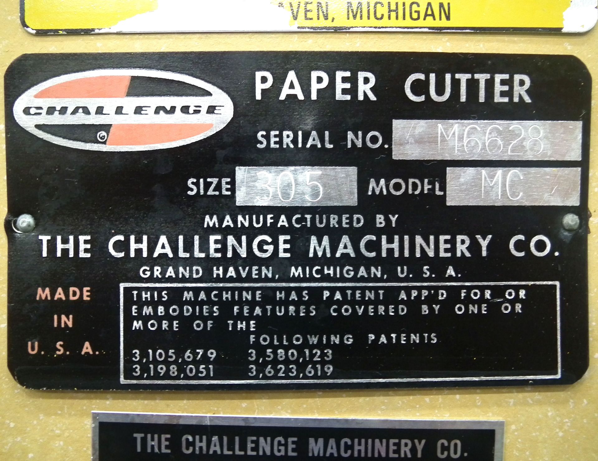 Challenge Champion 305 MC Paper Board Cutter B1574 - Image 9 of 9