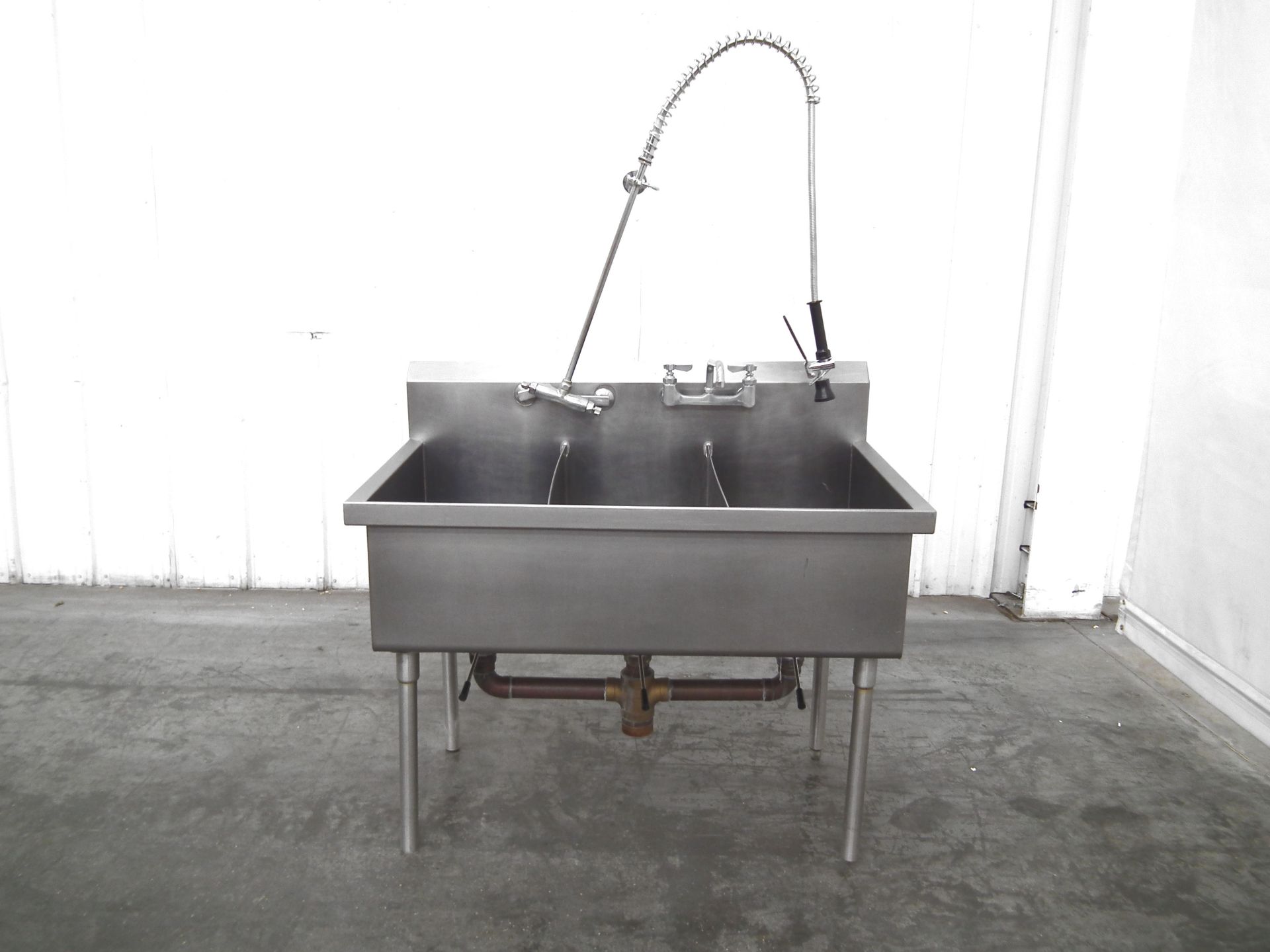 Three Compartment Stainless Steel Wash Basin A9906