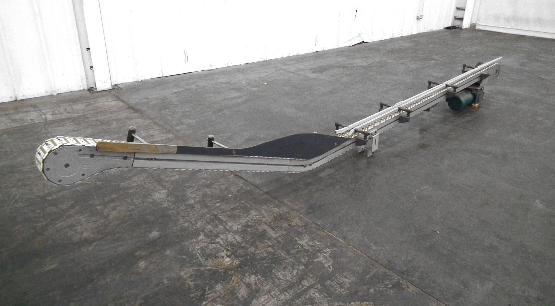 Flex-Link 163" long X 10" wide motorized conveyor A6574 - Image 3 of 5