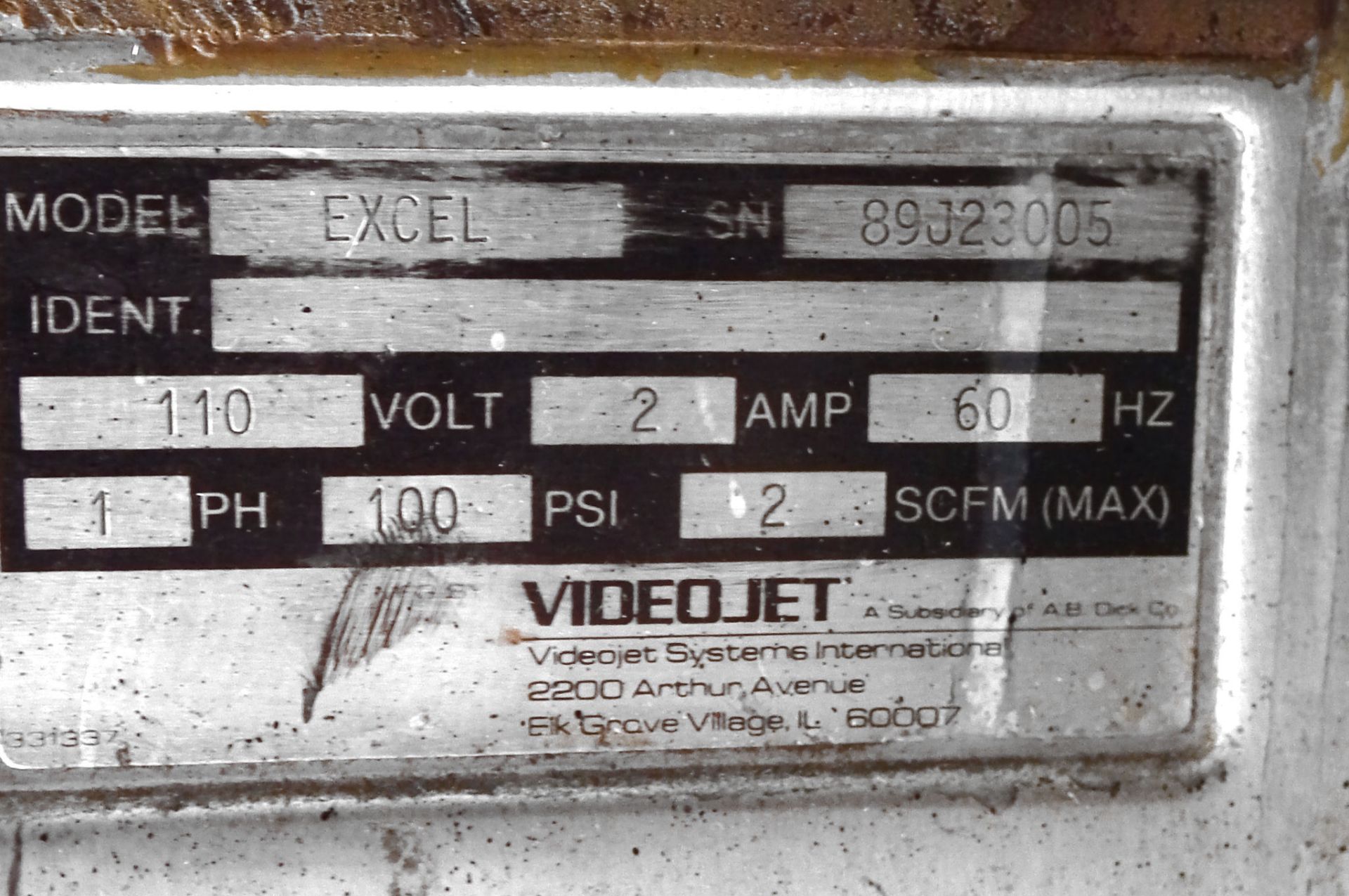 VideoJet Code Dater Excel 100 Printer A4264 - Image 6 of 7