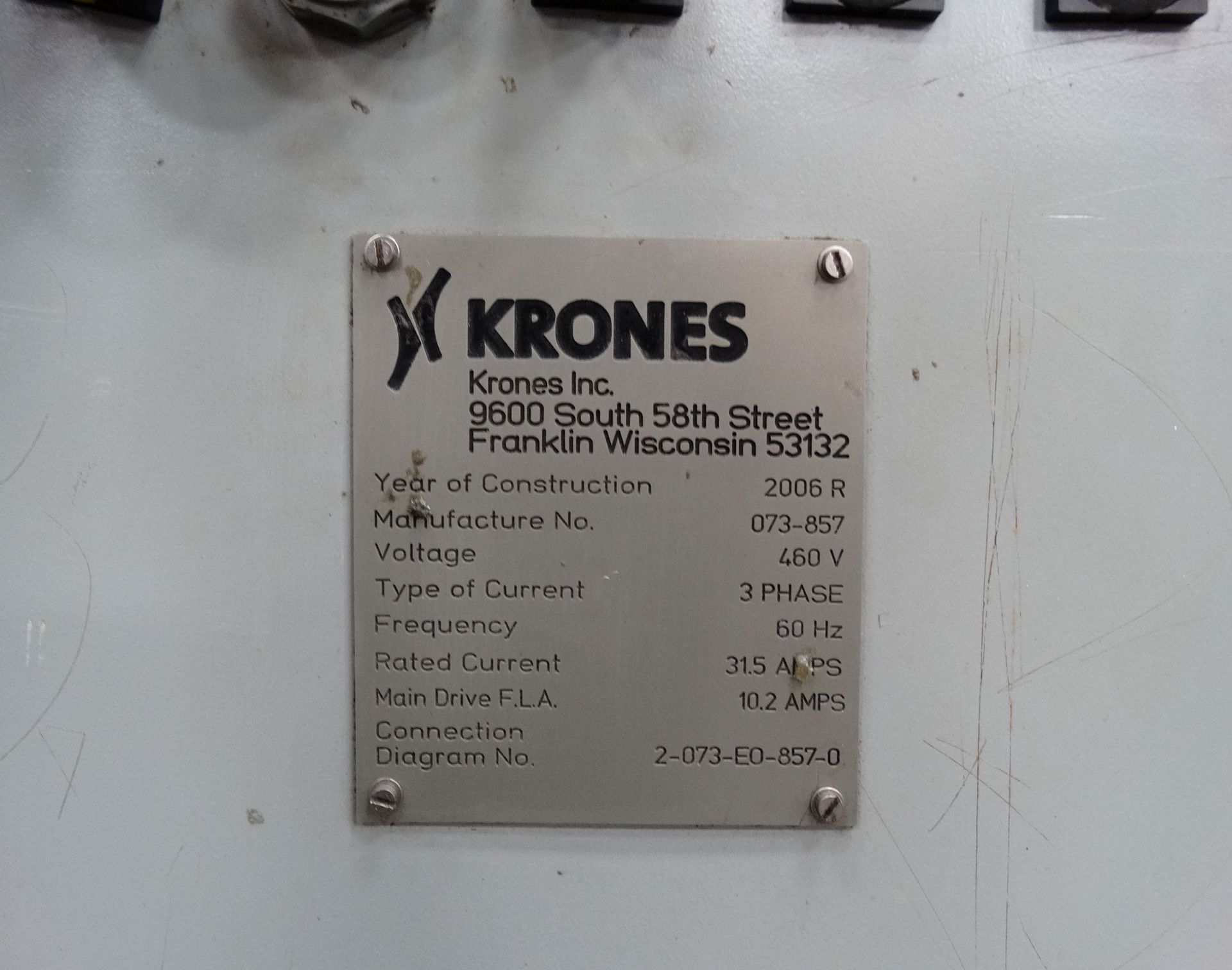 Krones Canmatic Wraparound Labeler 21 Head Rotary B3754 - Image 16 of 16