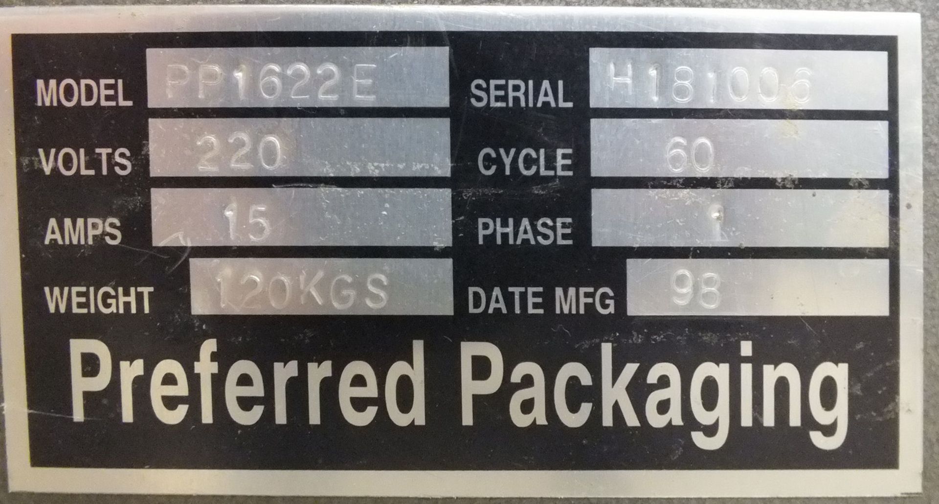 Preferred Packaging PP1622 E Manual L-Bar Sealer B1555 - Image 8 of 8