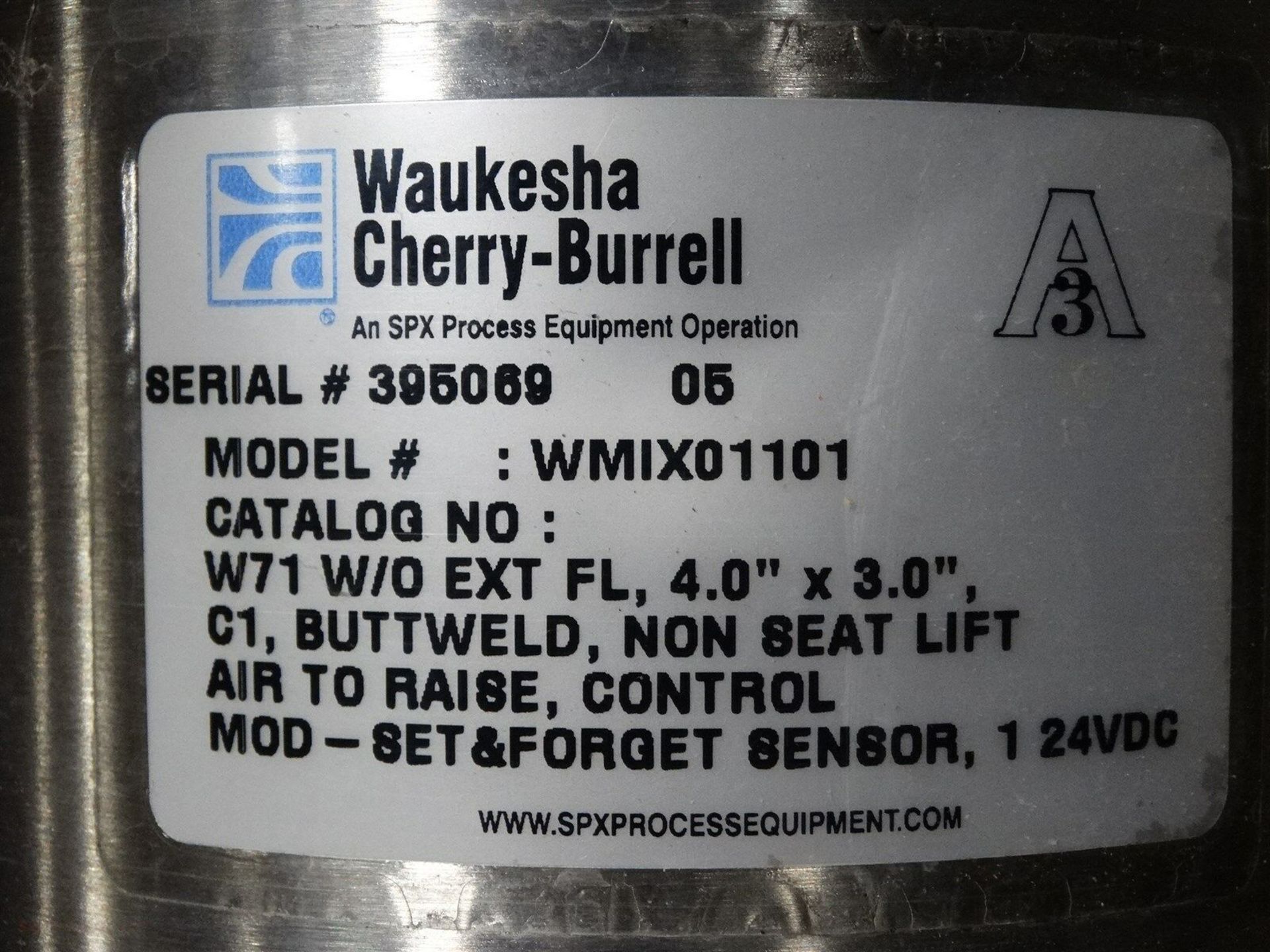 (Lot of 8) Waukesha Cherry-Burrell WMIX01101 Stainless Steel Pneumatic 3 Way Valve 9177 - Image 5 of 5