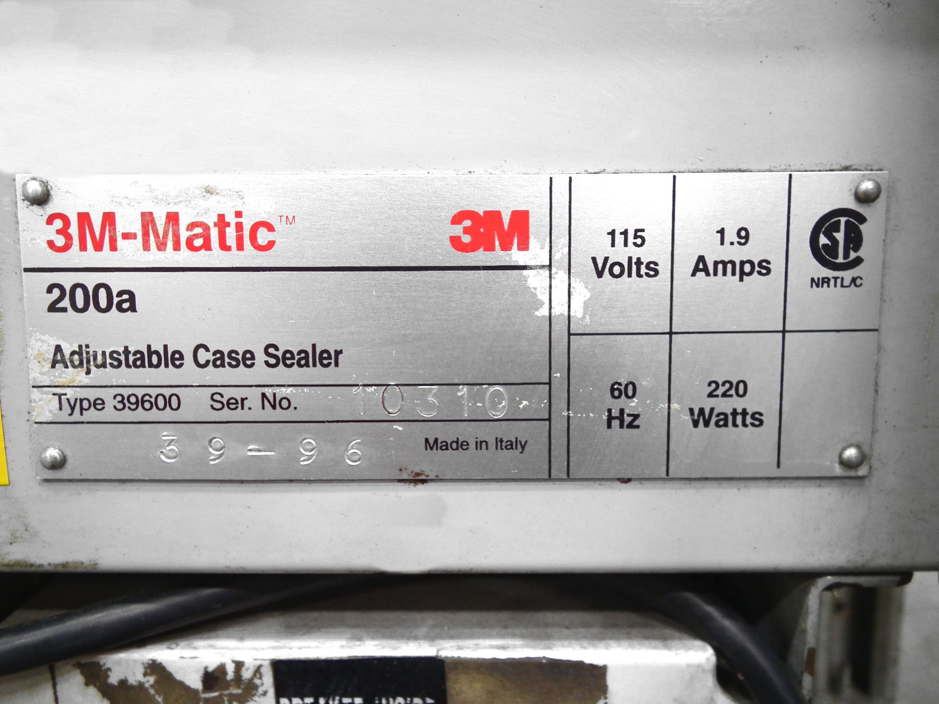 3M Top and Bottom Box Taper Model 200A A4919 - Image 8 of 8