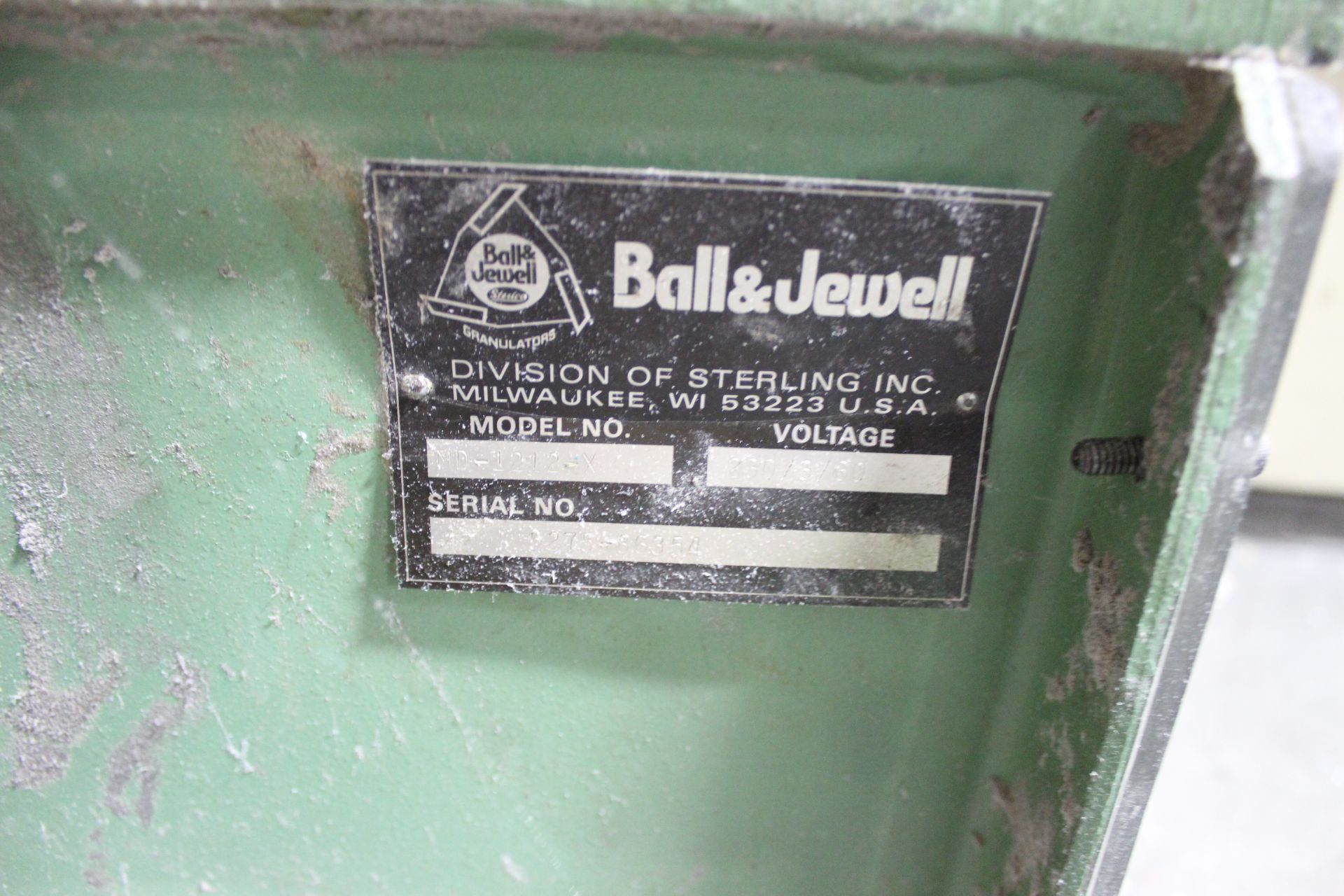 Ball and Jewell 1212SC Plastic Grinder B2811 - Image 9 of 10