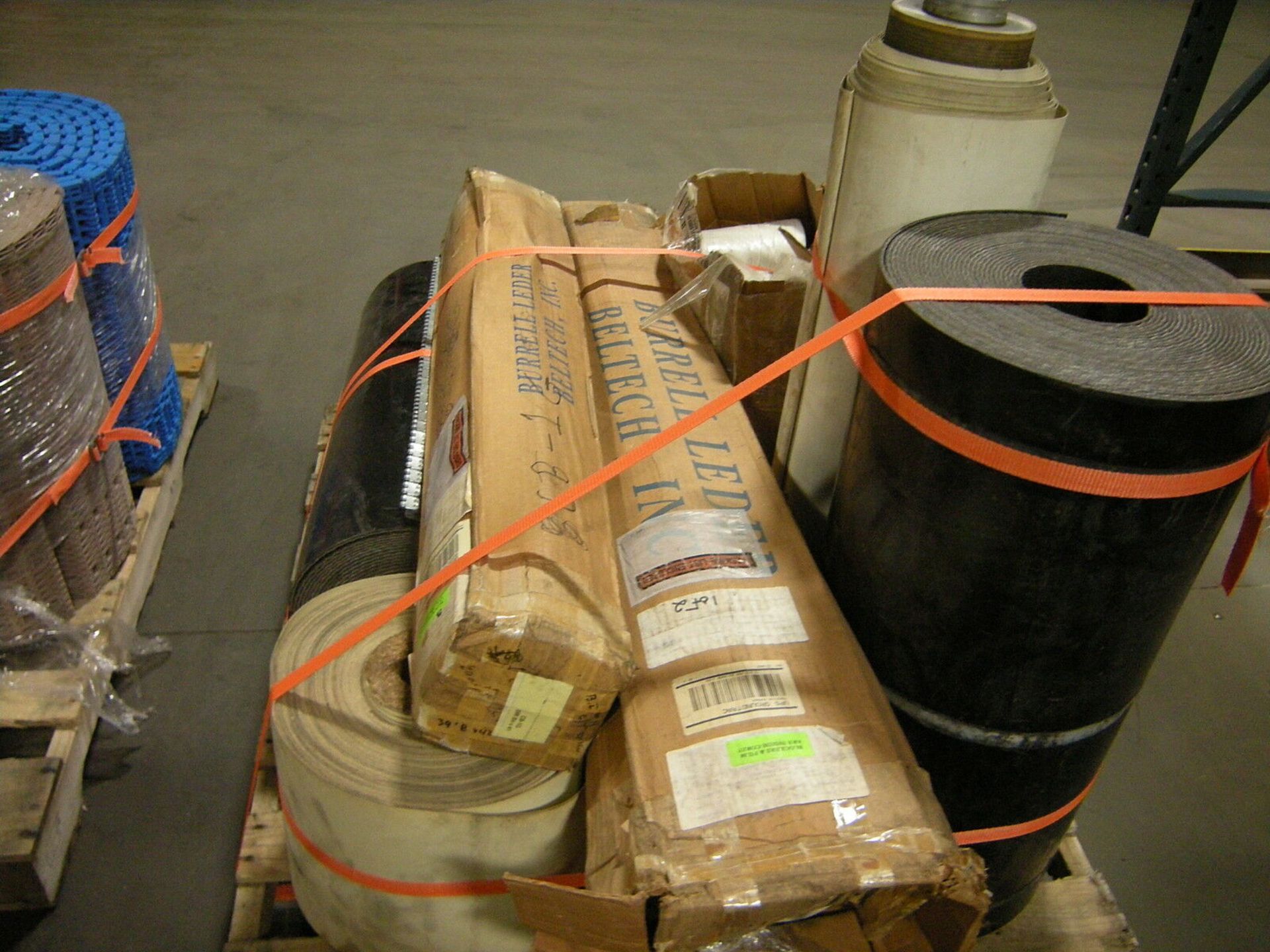 Assorted Pallet of Rubber and Ropanyl Conveyor Belts 5373