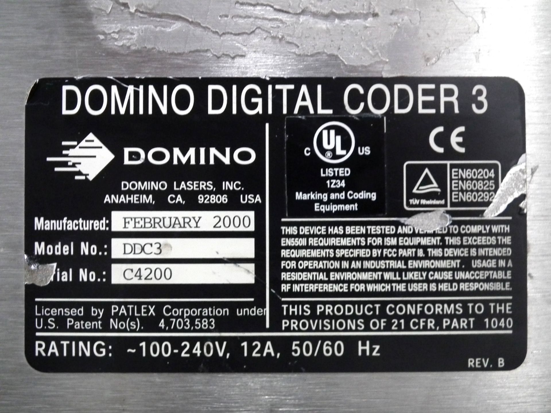 Domino DDC3 Laser Code Dater B4639 - Image 10 of 10