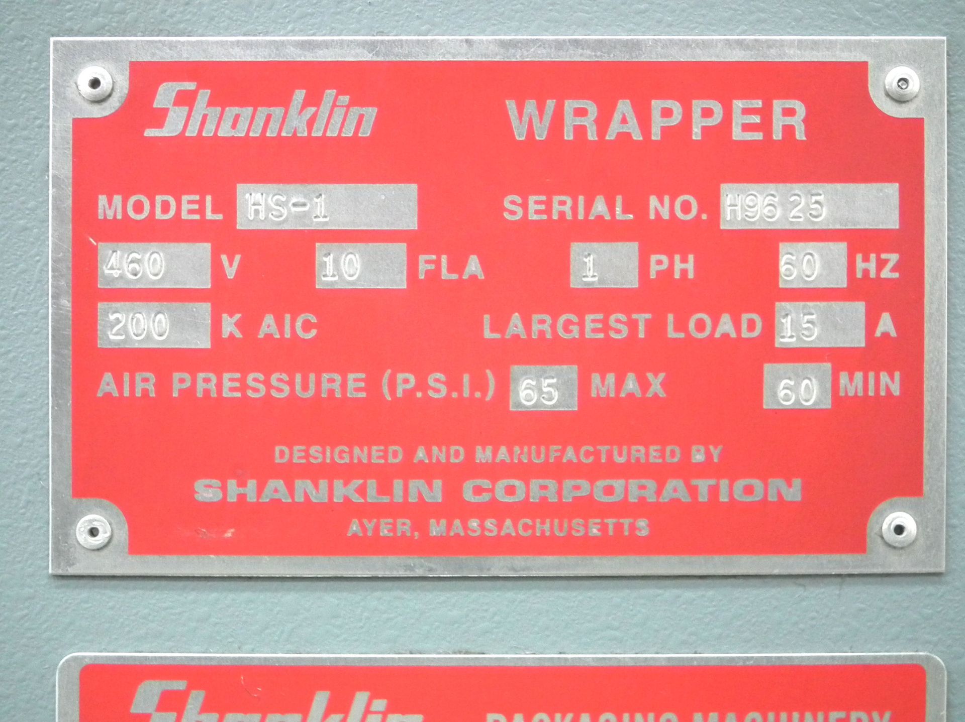 Shanklin HS-1 Automatic Side Sealer Shrink Wrapper A7525 - Image 13 of 13