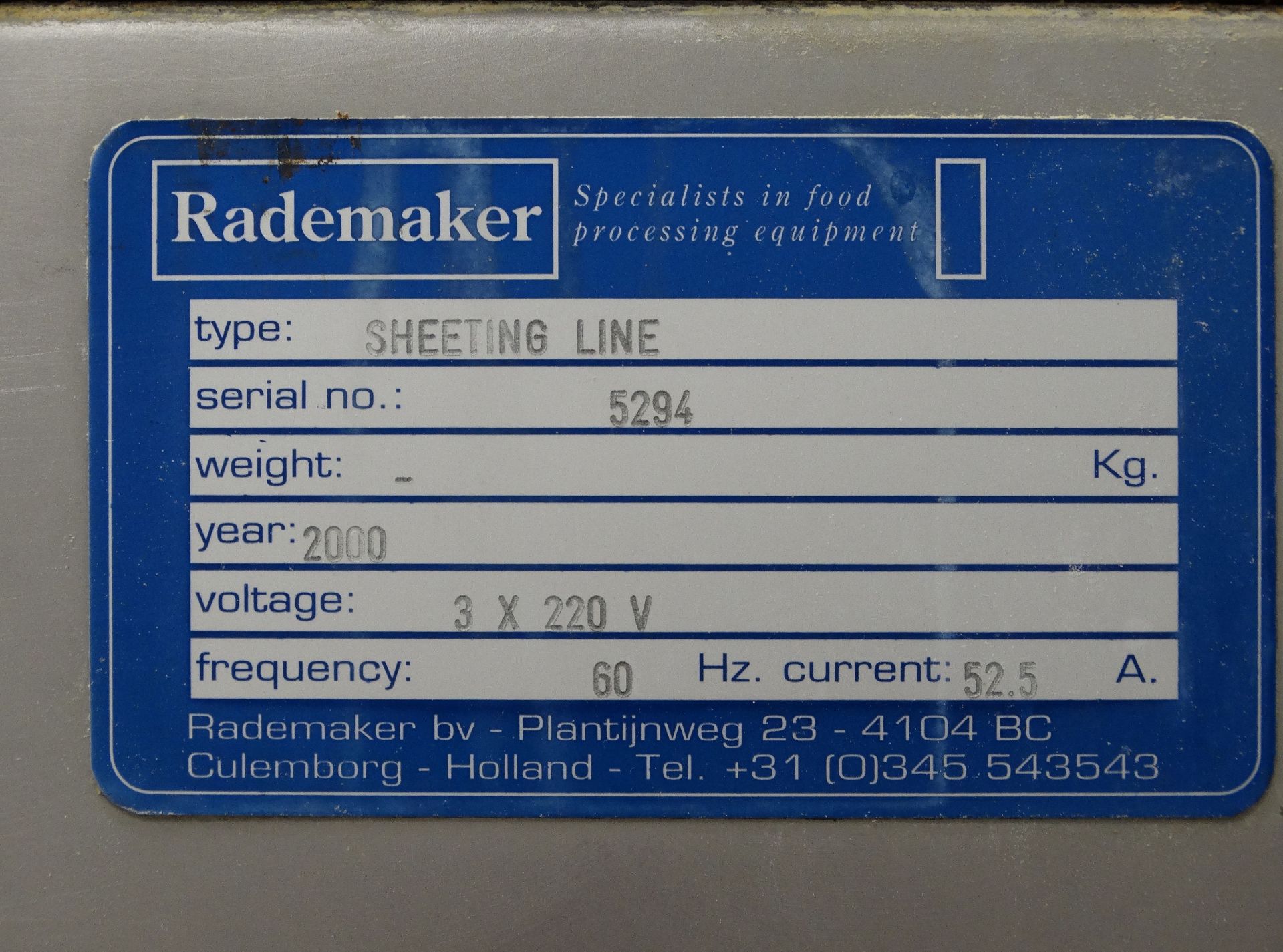 Rademaker 22 Inch Wide Sheeting Line C9835 - Image 14 of 14